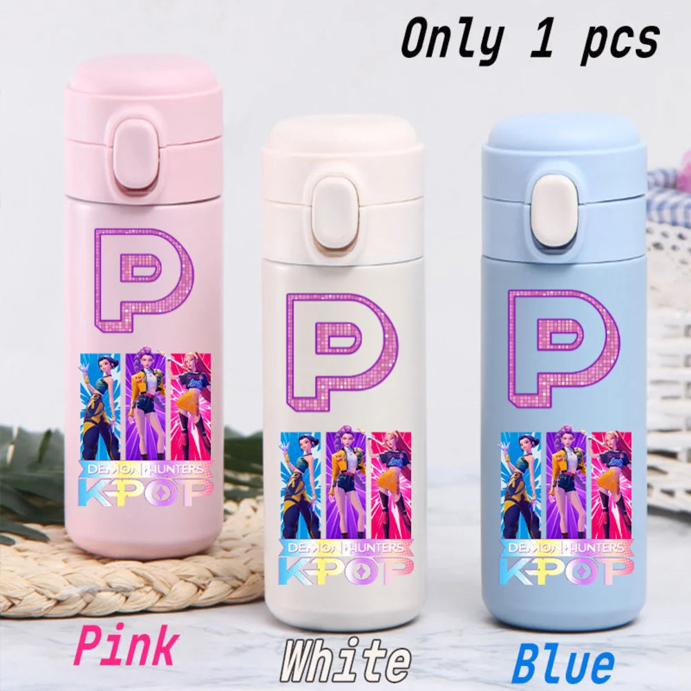 KPop 420ML Insulated Thermos Cup - Stylish Water Bottle Gift