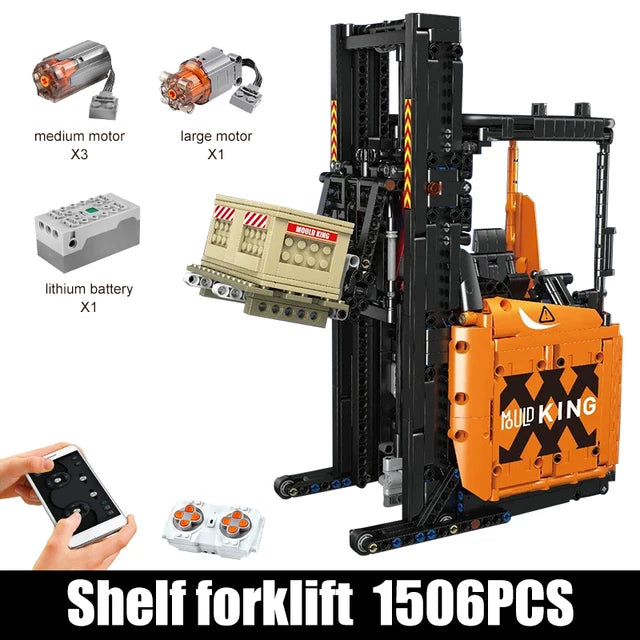 MOULD KING RC Forklift Truck Model Building Blocks - 1506PCS for Kids