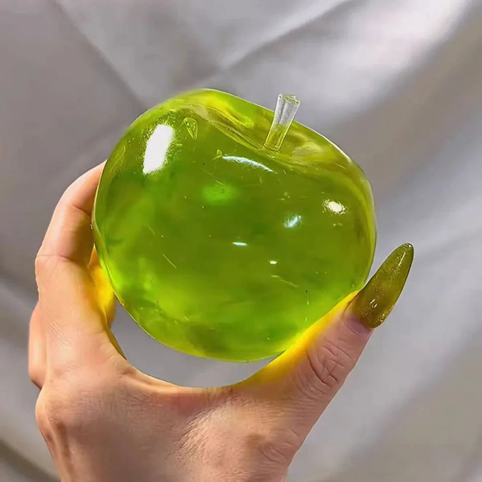 Squishy Green Apple Stress Ball - Fidget Sensory Toy for Relief