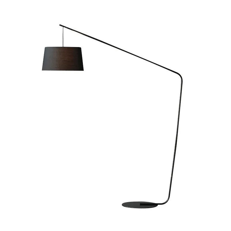 Danish Nordic LED Floor Lamp - Modern Fabric Shade for Living Spaces