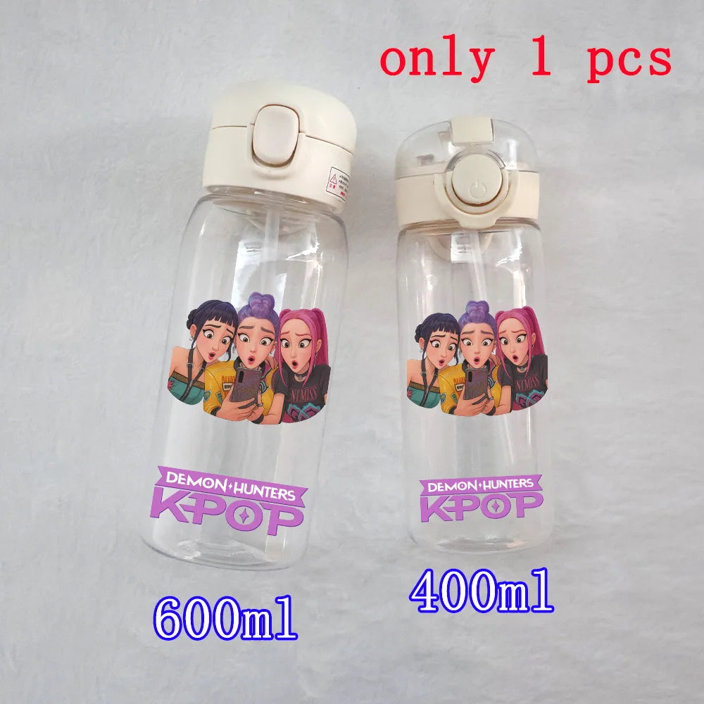 K-Pop Large Capacity Water Bottle - 400ML to 600ML for Fans