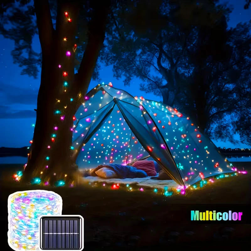 Waterproof Solar LED String Lights for Garden & Outdoor Decor