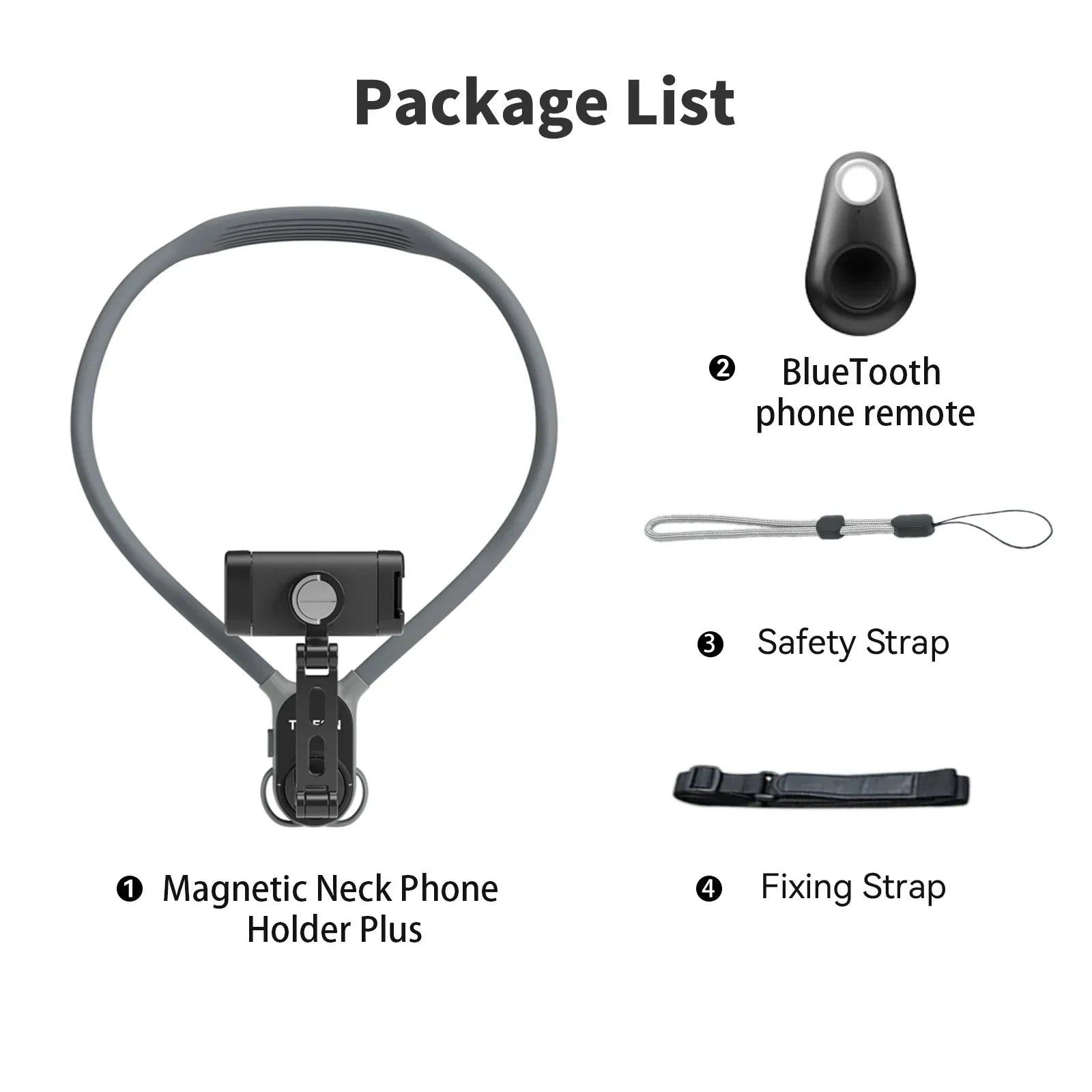 TELESIN 360° Neck Mount - Hands-Free Smartphone Photography Tool