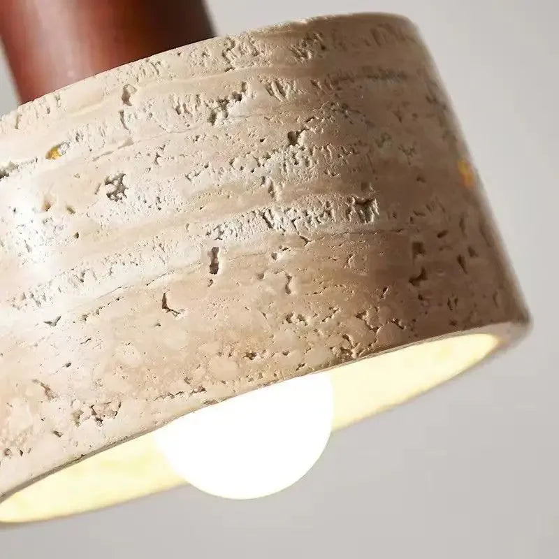 Stylish Modern Wabi Sabi Pendant Light - Unique Yellow Marble Design