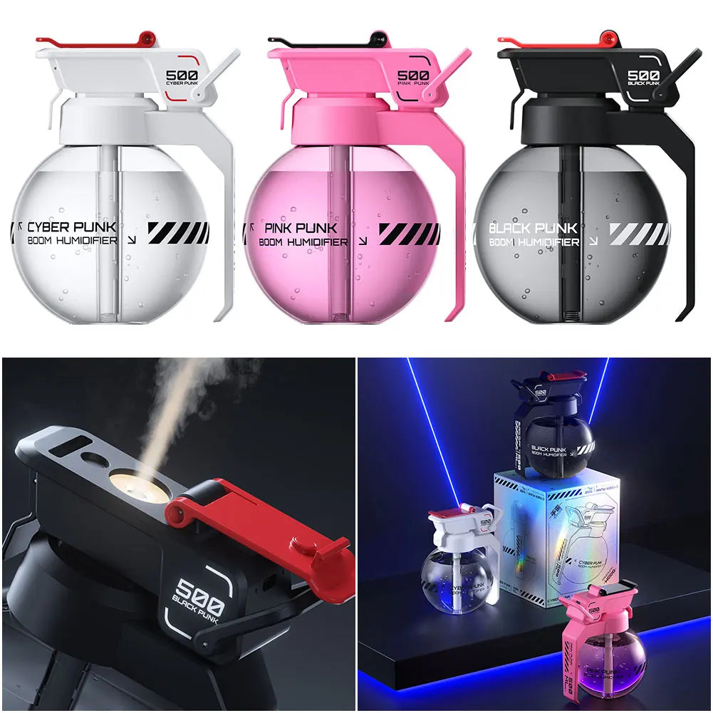 Cyberpunk Grenade Essential Oil Diffuser Humidifier for Aromatherapy
