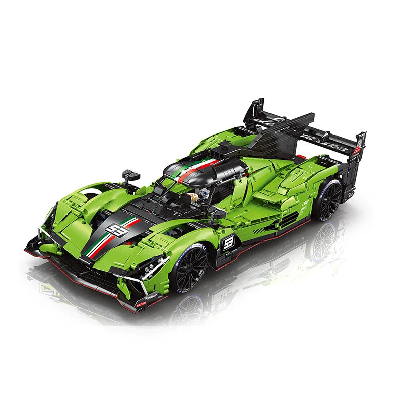 1:8 Scale Super Sport Racing Car Building Blocks for Kids