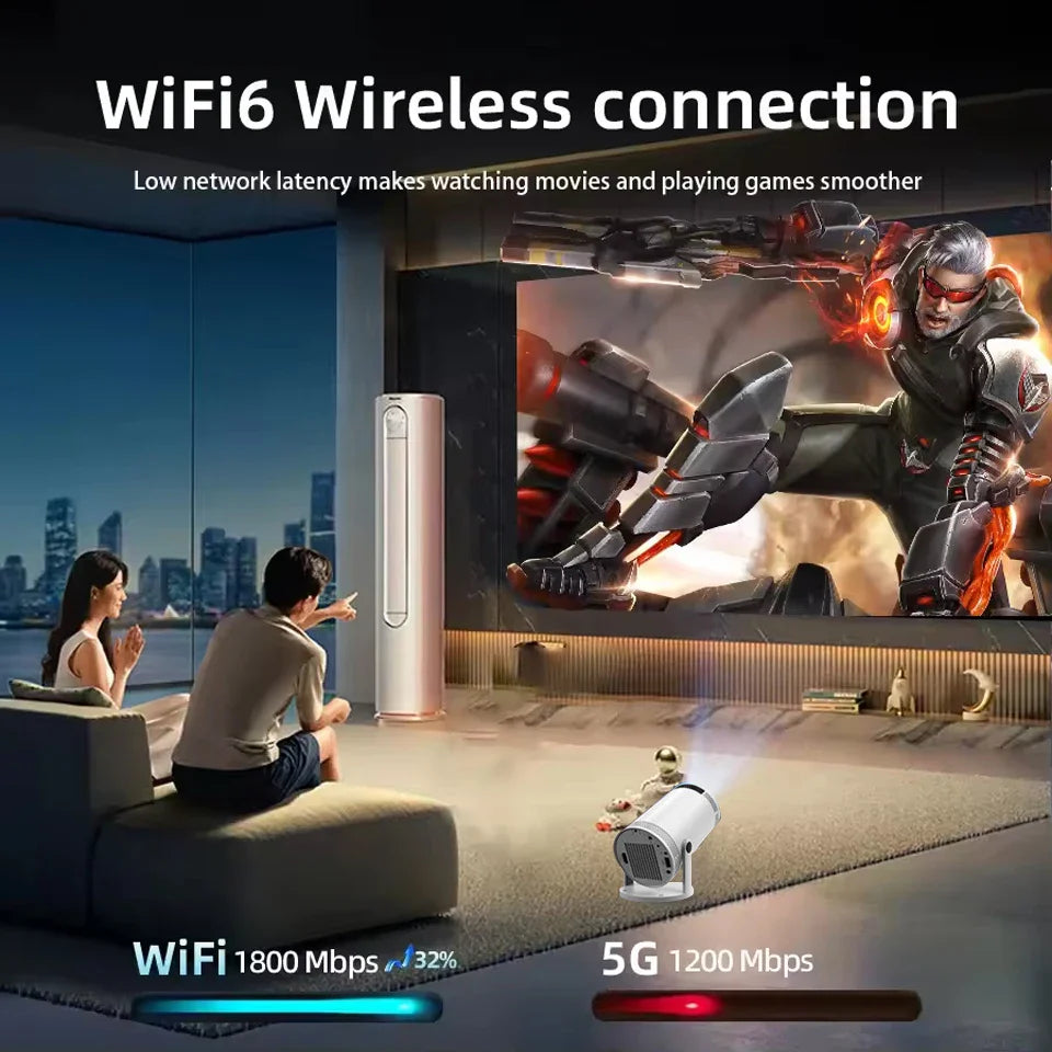 KaiAqua 4K Smart Projector - Premium Home Cinema Experience