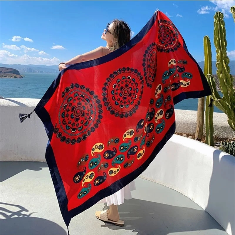 28 Stylish Travel Beach Shawls | 90x180cm Sunscreen Scarfs for Women