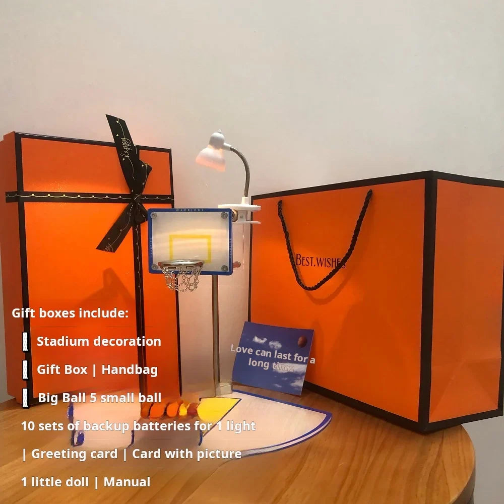 Mini Basketball Rack Nightlight Gift for Sports Enthusiasts