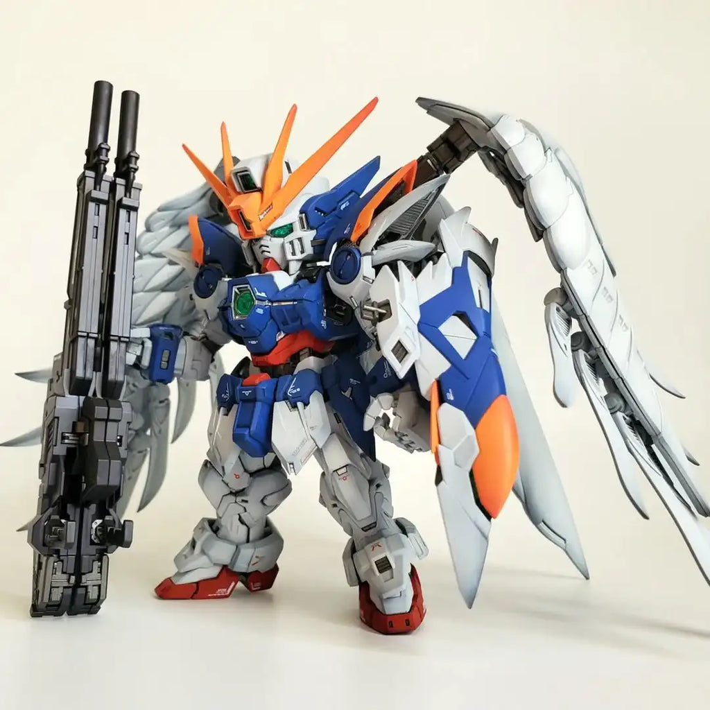 Bandai MGSD Wing Zero XXXG-00W0 Assembly Model Kit - Collectible Robot