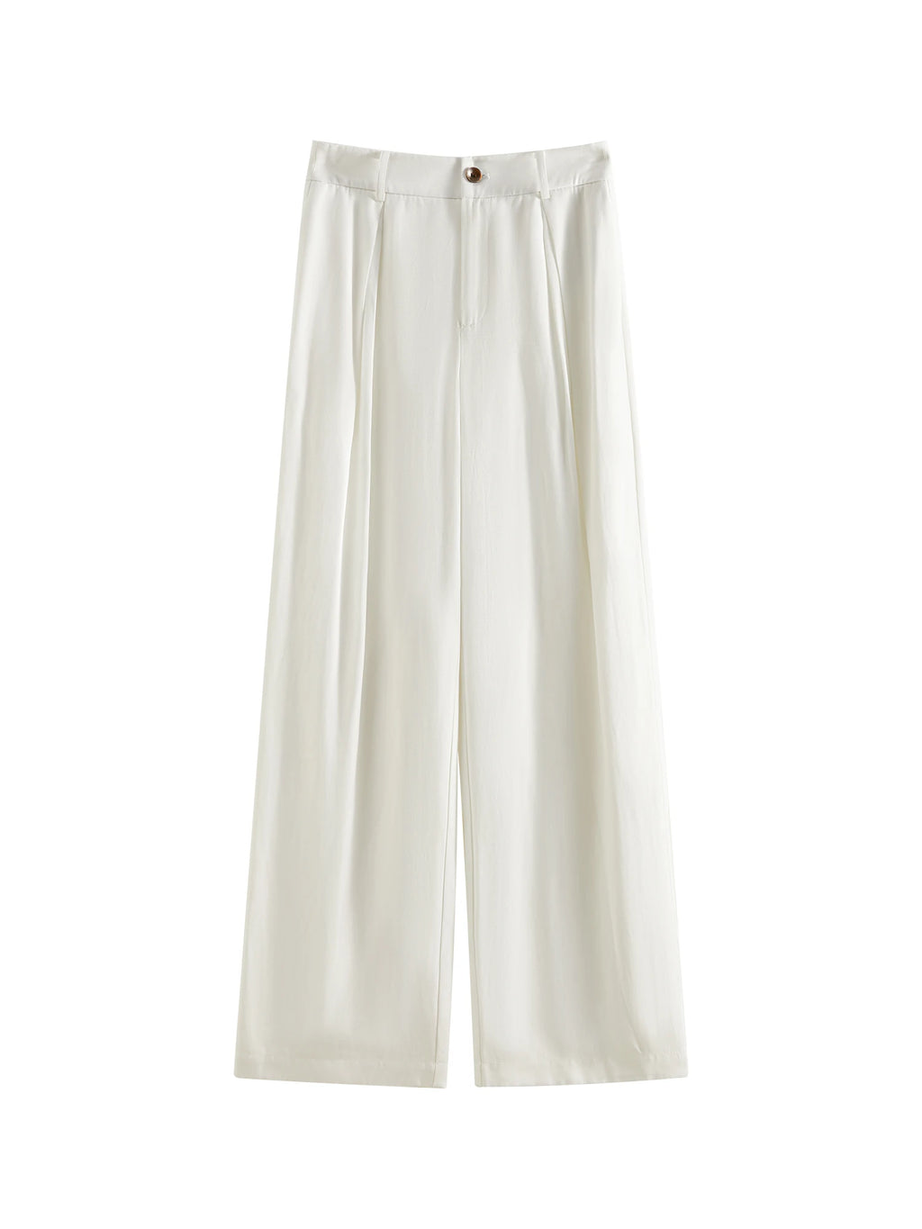 Vintage Eco Linen Wide-Leg Pants & Vest Set for Elegant Style