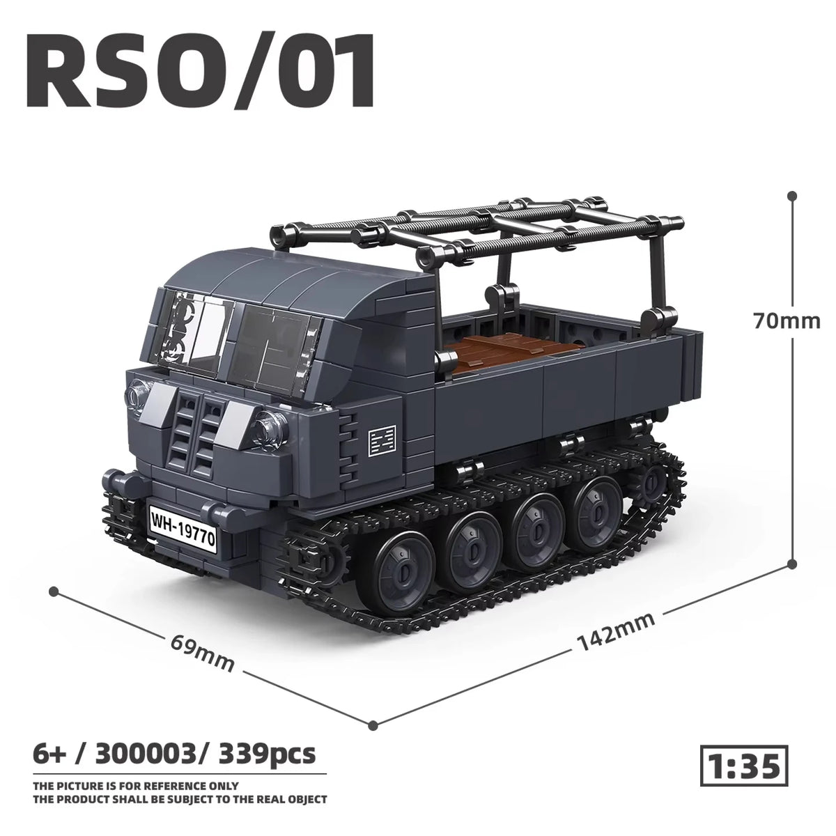 MOC Military Classic Kübelwagen & Sd.Kfz.2 Building Block Set