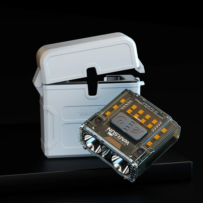 WARSUN G7 Mini COB LED Headlamp with Gesture Control & Charging Case