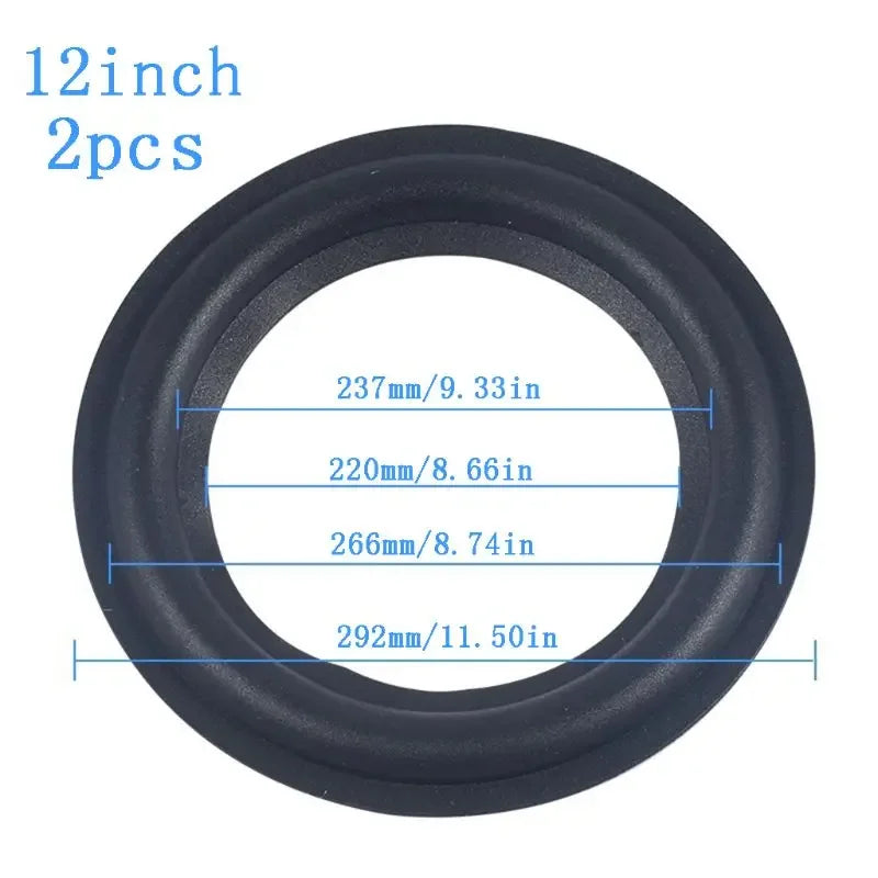 DIY Speaker Surround Repair Kit - 2pcs Rubber Edge Replacement