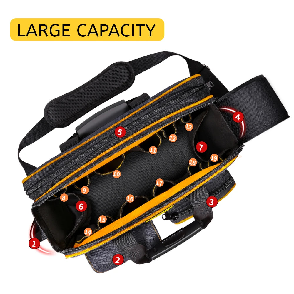 WINHUNT Multi-Functional Electrician Tool Bag - Durable & Spacious