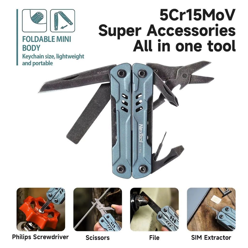 NexTool Mini Sailor S11 Pro 12-in-1 Multi-Tool Pocket Knife