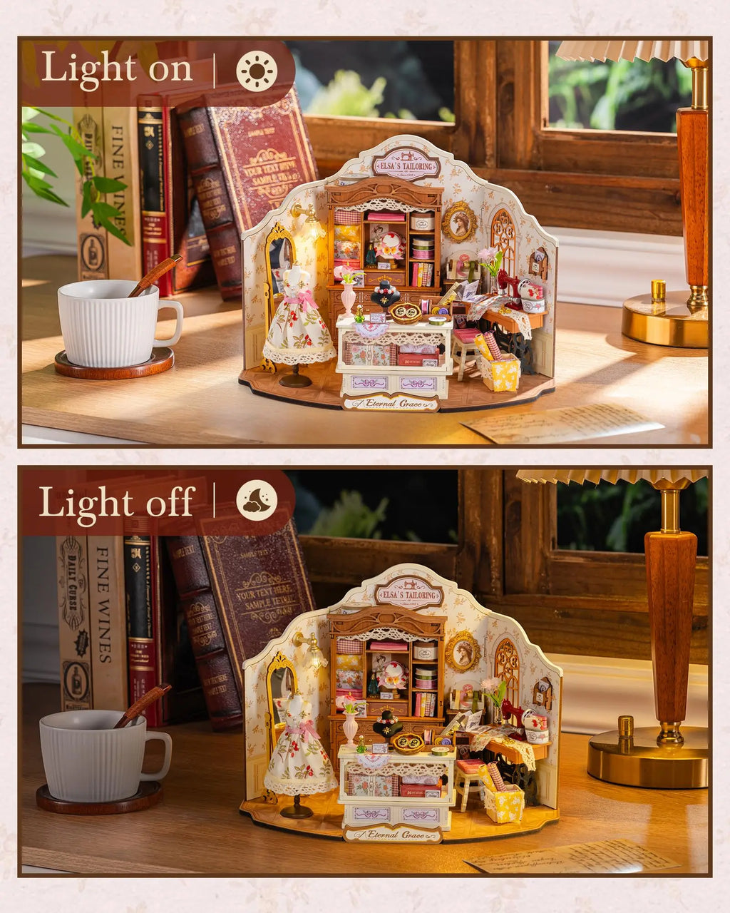Robotime Elsa's Victorian Tailoring DIY Miniature House Kit