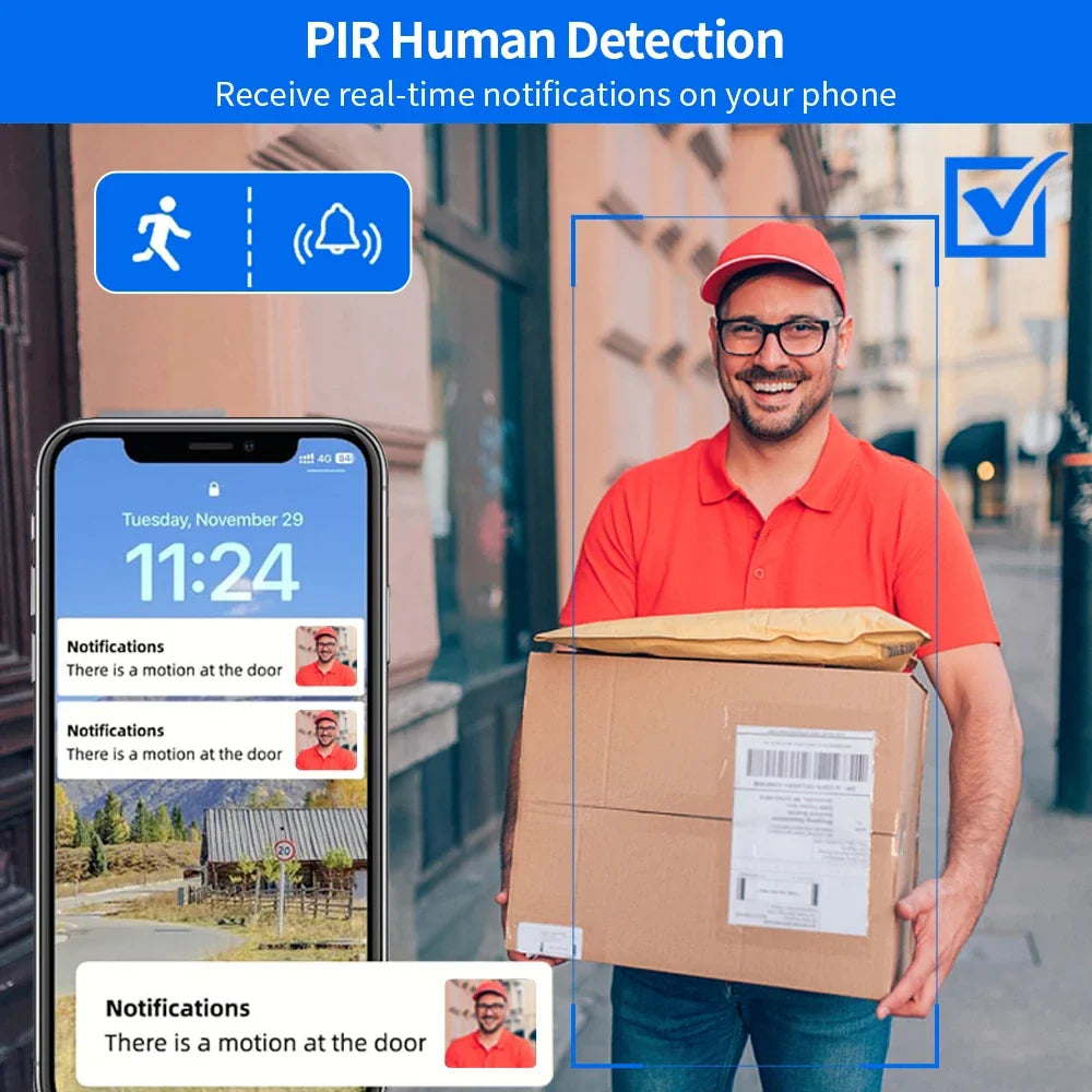 1080P WiFi Video Doorbell with Night Vision & Smart App Control