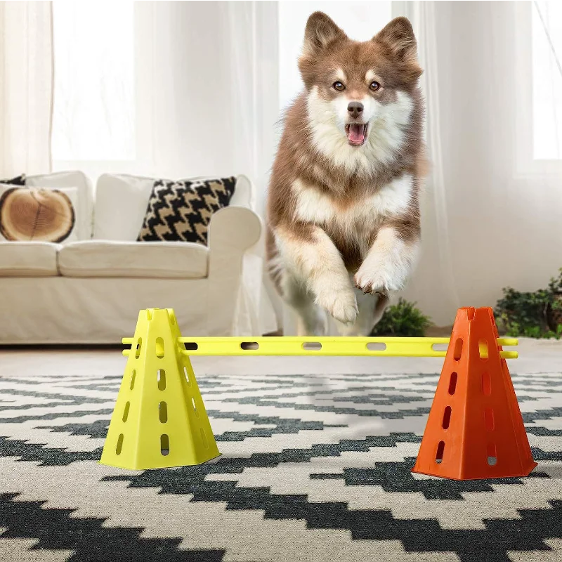 Dog Agility Training Set - Jumping Bar & Obstacle Course Equipment