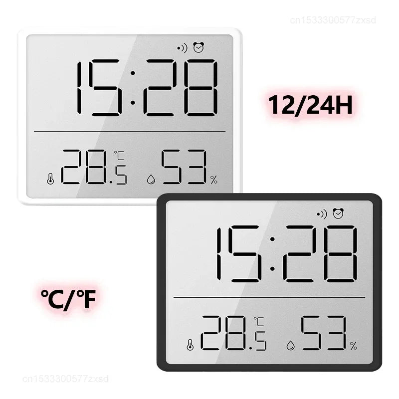 Ultra Thin Digital Alarm Clock with Large LCD & Magnetic Design
