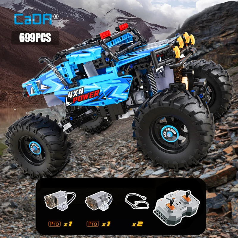 Cada 4WD Off-road RC Building Blocks Car - Fun for Kids