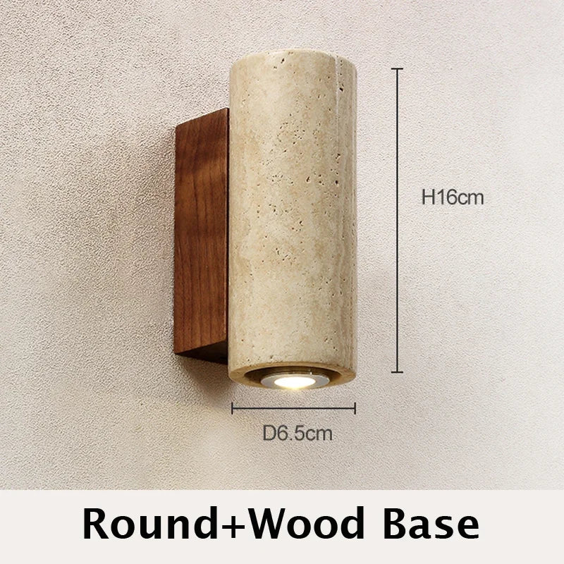 Wabi Sabi Marble LED Wall Lamp - Elegant & Eco-Friendly Lighting