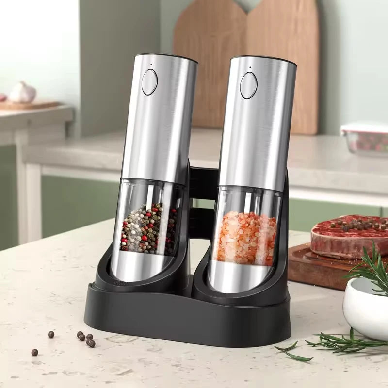 USB Rechargeable Automatic Pepper Grinder - Adjustable Coarseness Mill