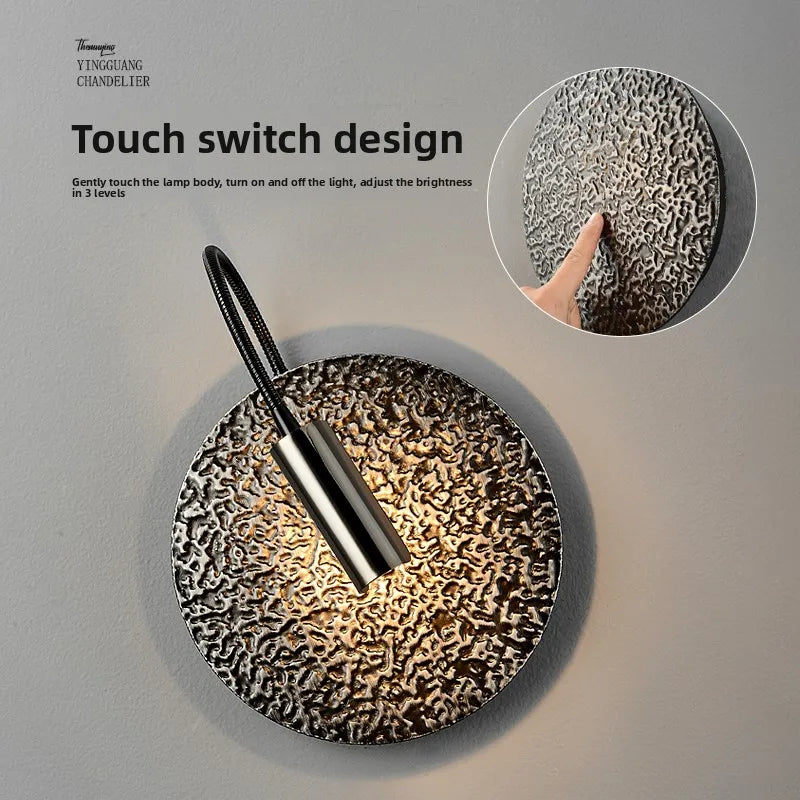 Stylish LED Wall Lamp with Touch Switch for Modern Living Spaces
