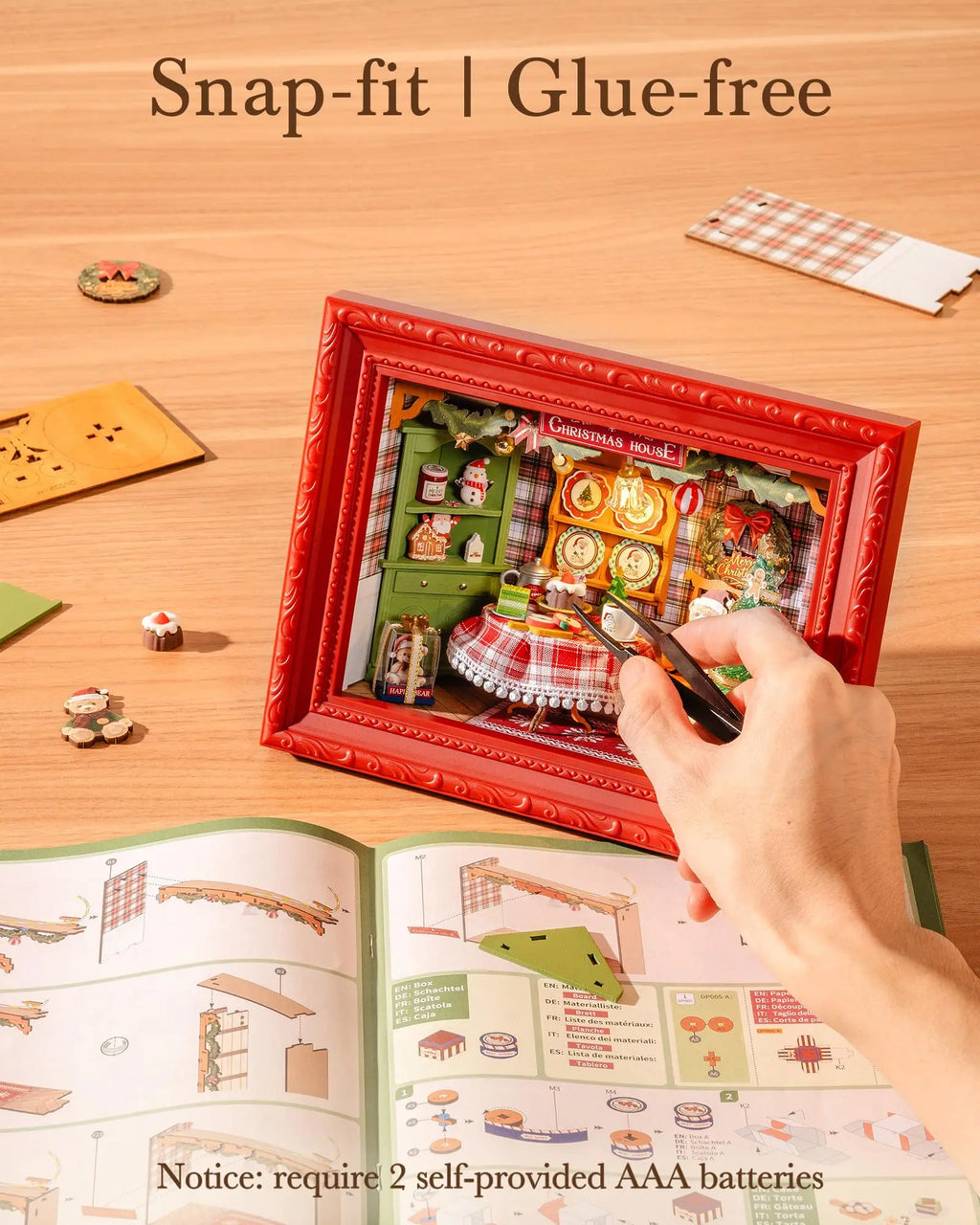 Rolife 3D LED Christmas Diorama Puzzle Kit - Festive Home Decor