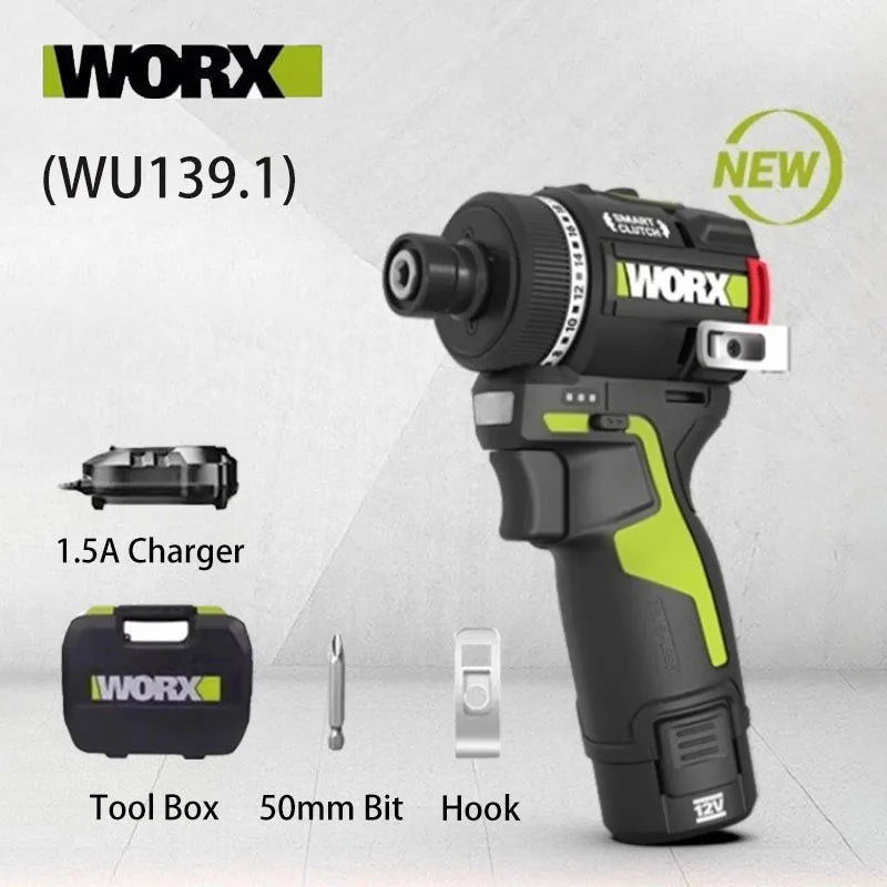 Worx WU139 Cordless Electric Impact Screwdriver - High Torque Power Tool