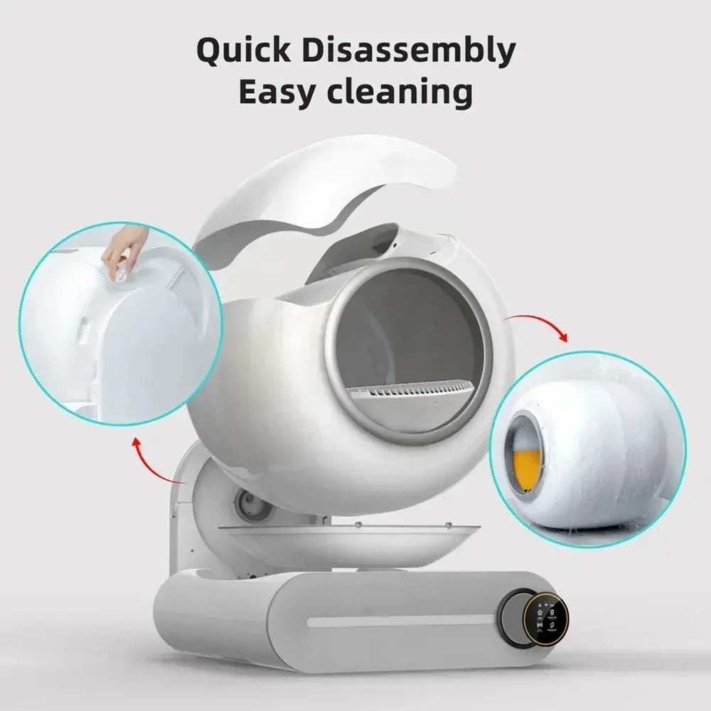 Tonepie 65L Self-Cleaning Cat Litter Box with Smart Design