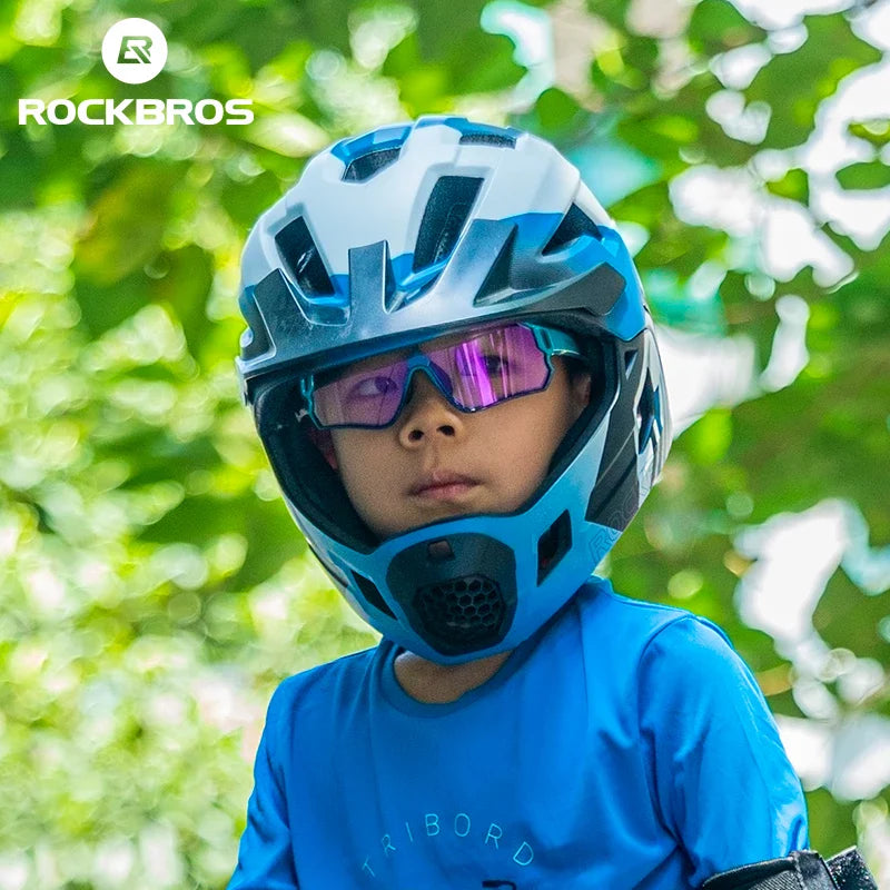 ROCKBROS Kids Photochromic Sunglasses - UV400 Protection & Comfort