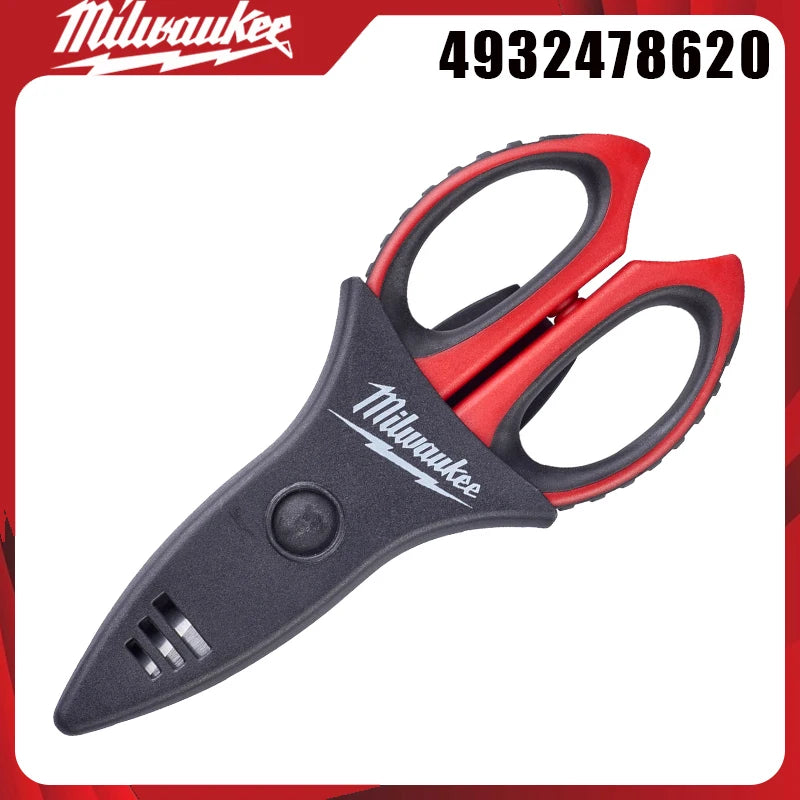 Milwaukee Electrician Scissors - Multi-Purpose Cable Stripping & Crimping