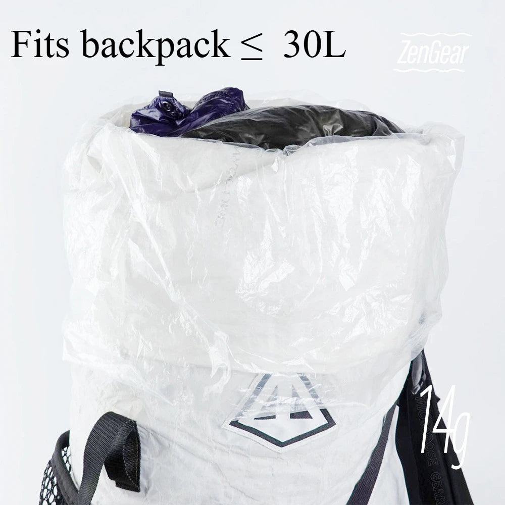 Ultralight Waterproof Backpack Liner - 14g Dry Bag for Hiking & Camping