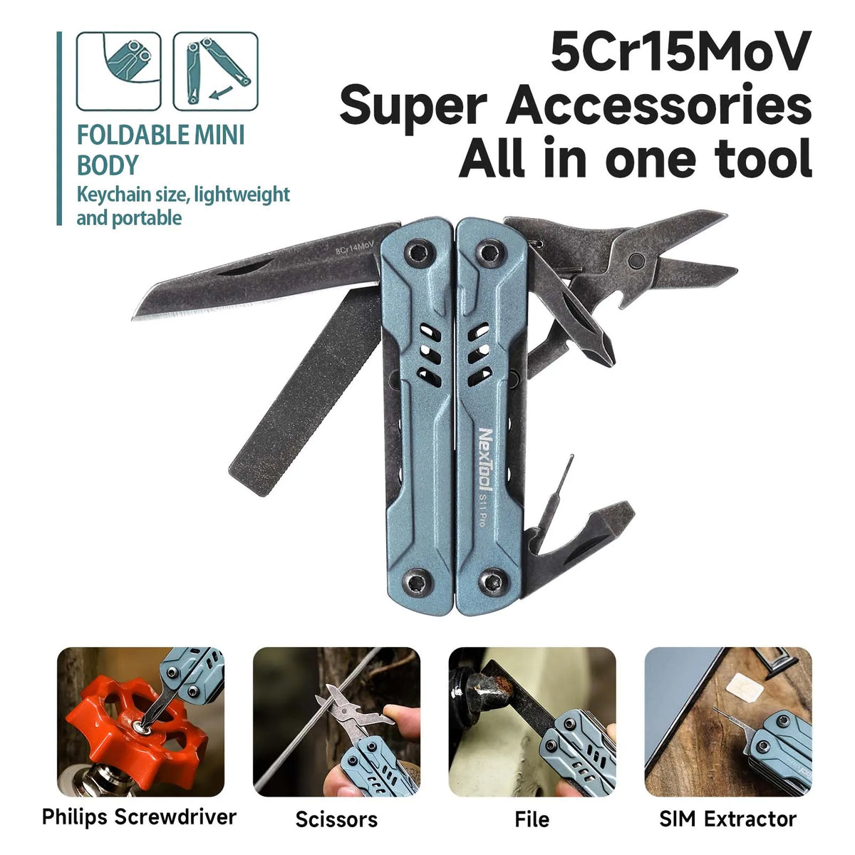 NexTool Mini Sailor S11 Pro 13-in-1 Multi Tool Pocket Knife