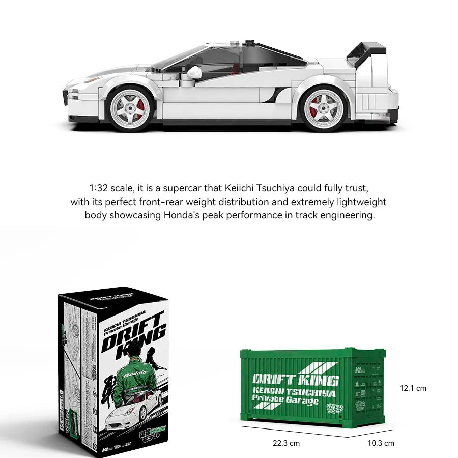 MOC Power Block Racing Car Model - Buildable Speed Vehicle Toy