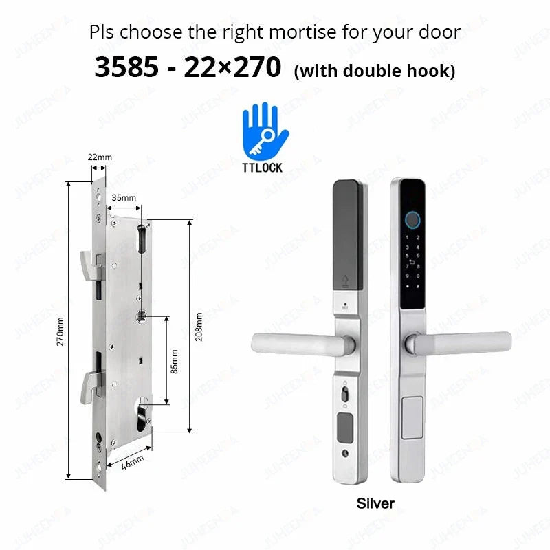 Smart Waterproof Sliding Door Lock with TTLock & Alexa Integration