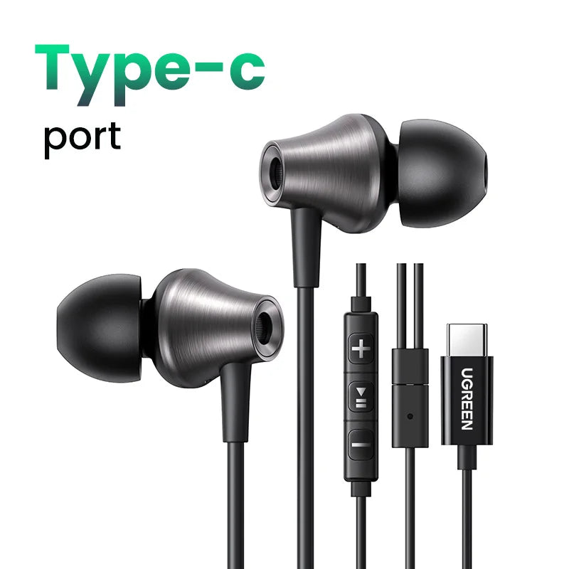 UGREEN HiFi Stereo 3.5mm Earbuds with Microphone - Exceptional Sound