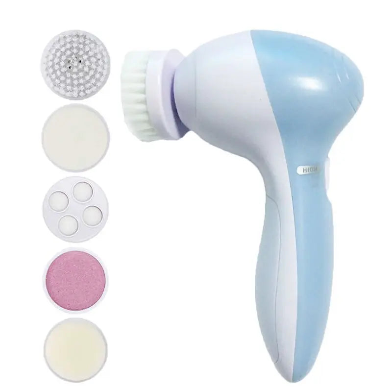 5-in-1 Electric Facial Cleaner & Massager for Deep Skin Purification