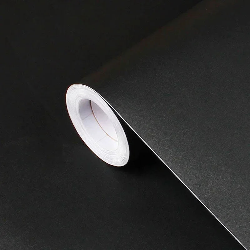 Waterproof Black and White Vinyl Wallpaper - Self-Adhesive for Home Decor