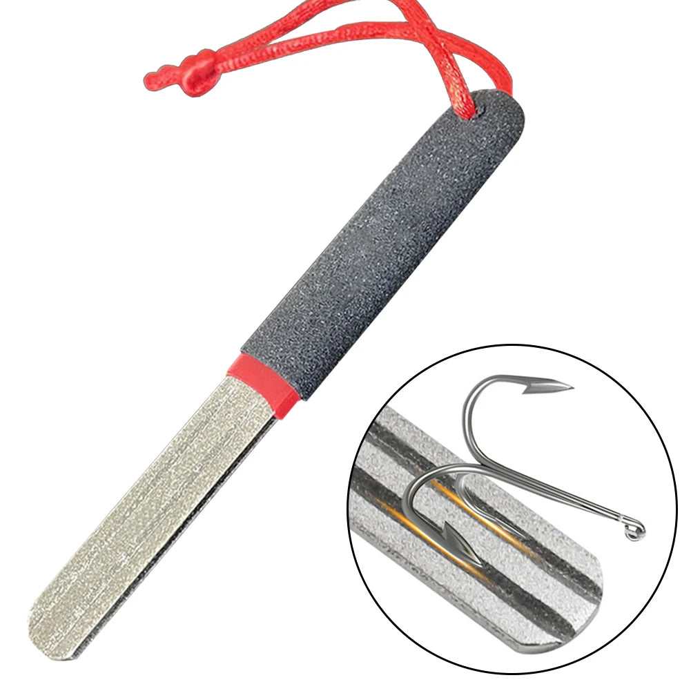 APWIKOGER Diamond Hook Sharpener - Double Groove Fishing Accessory