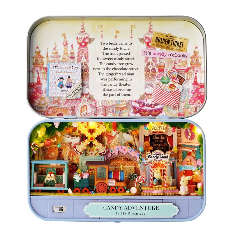 CUTEBEE DIY Dollhouse Kit - Creative Miniature Fun for Kids