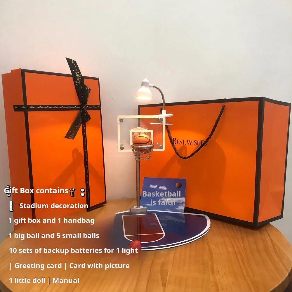 Mini Basketball Rack Nightlight Gift for Sports Enthusiasts