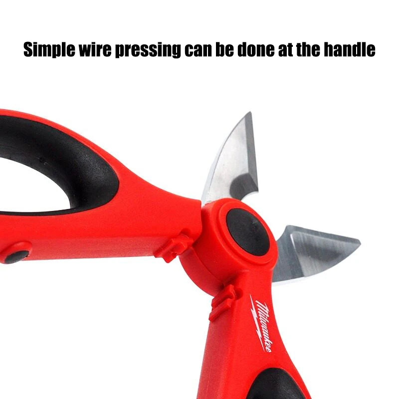 Milwaukee Electrician Scissors - Multi-Purpose Cable Stripping & Crimping