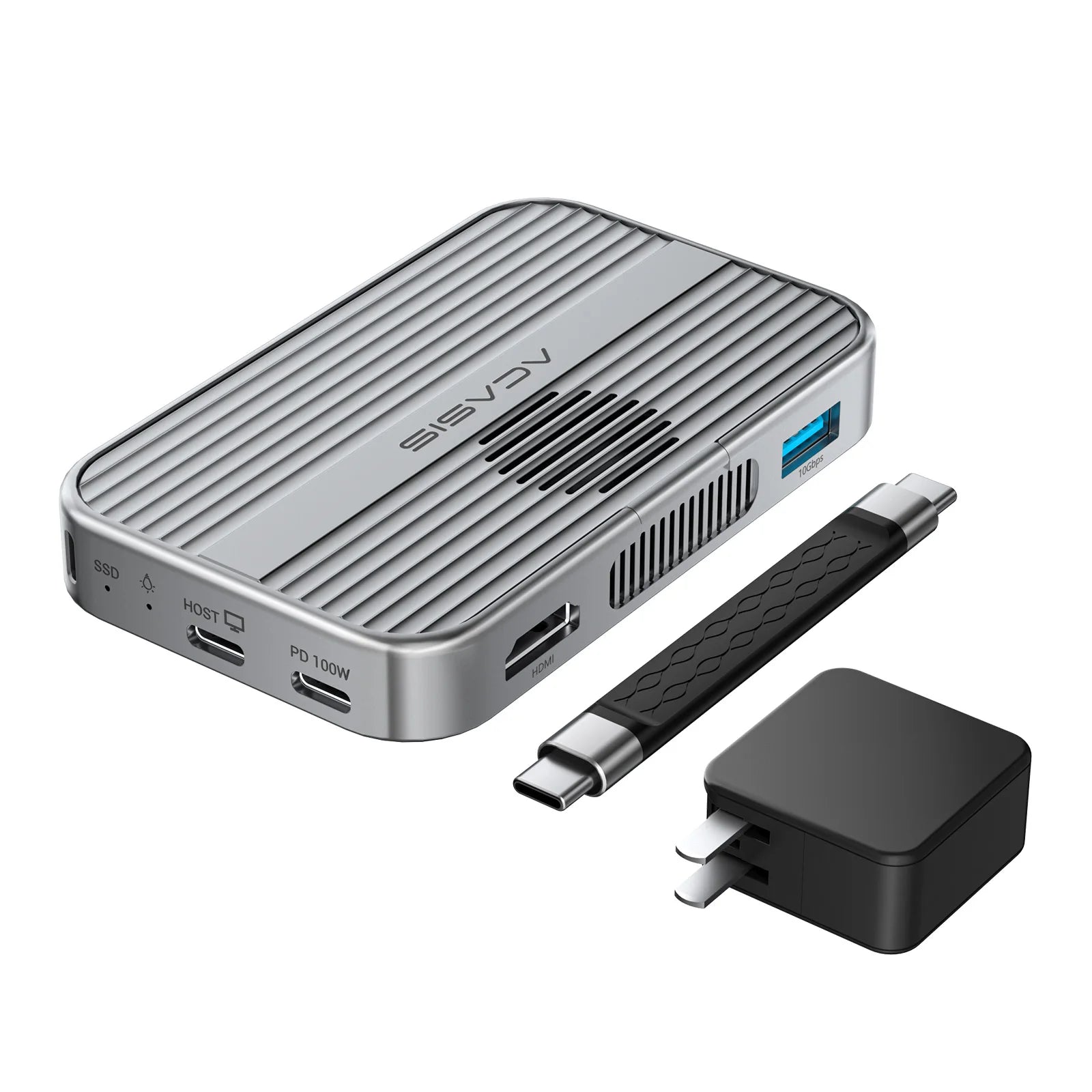 Acasis 10Gbps M.2 NVMe SSD Enclosure & USB-C Dock, Ultra-Fast & Compatible