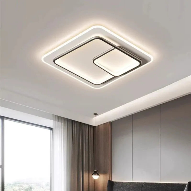 Smart Dimmable LED Ceiling Lamp - Modern Acrylic Fixture for Home