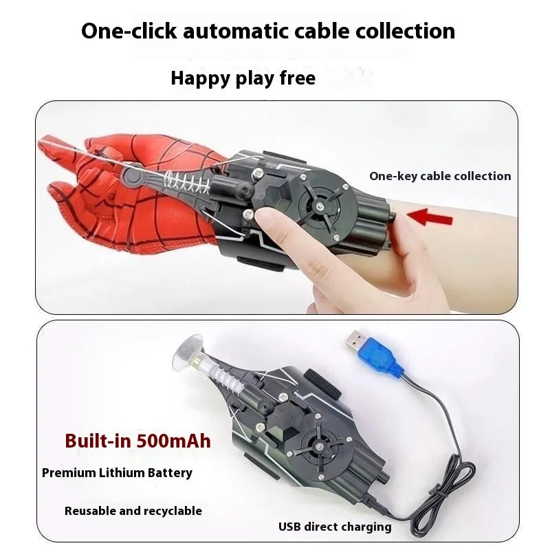 Spiderman Web Shooters - Automatic Night Glowing Cosplay Accessory