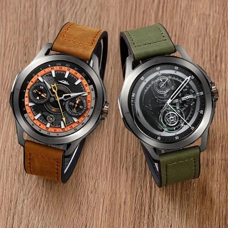 Luxurious Leather 22mm Magnetic Strap for Xiaomi Watch S1-S4