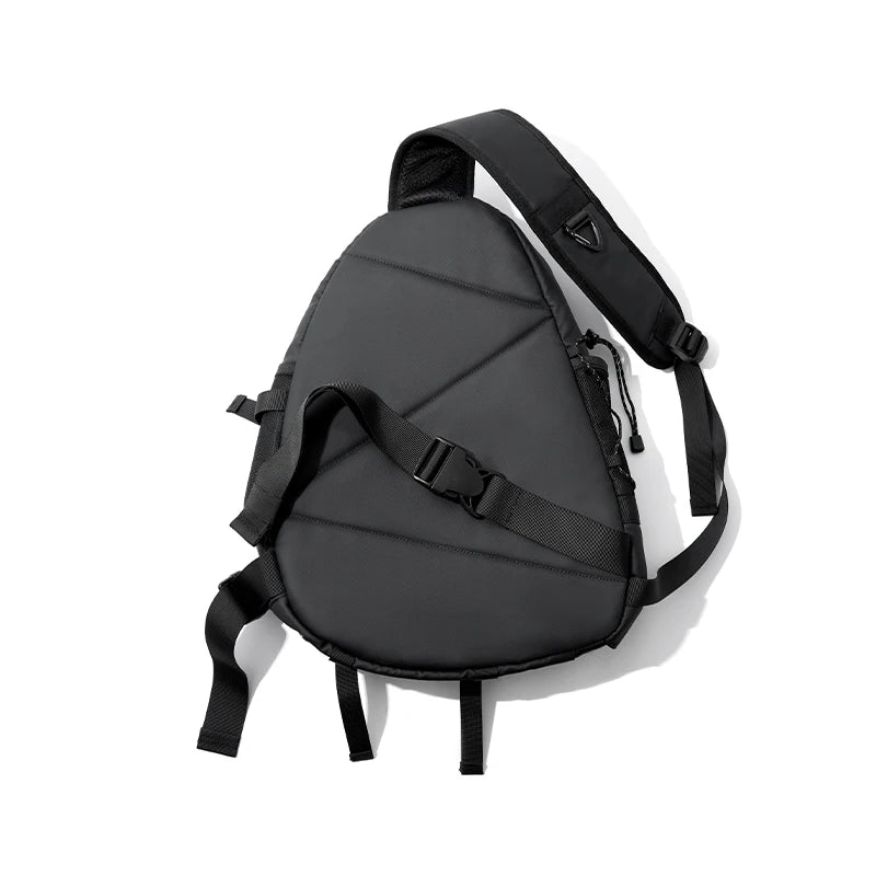 MOYYI Men's Waterproof Crossbody Bag - Versatile Fashion Chest Bag