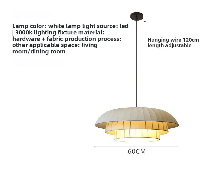 Stylish Wabi-Sabi LED Chandelier for Minimalist Spaces